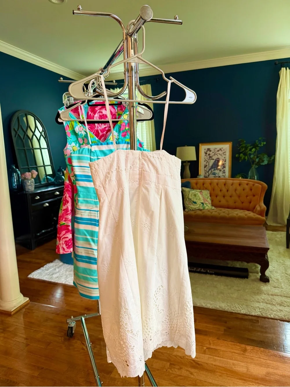 Lilly Pulitzer White Strapless Eyelet Sundress - Picture 2 of 2